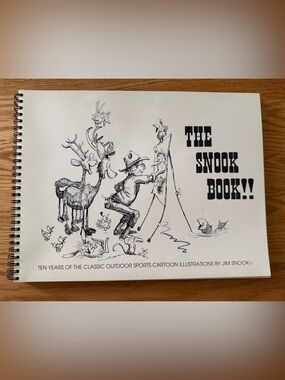 The Snook Book Collection of Outdoor Sports Black & White Cartoon Art Book